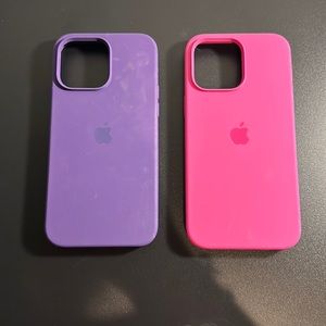 iPhone, 14 promax, silicone cases (set of two)